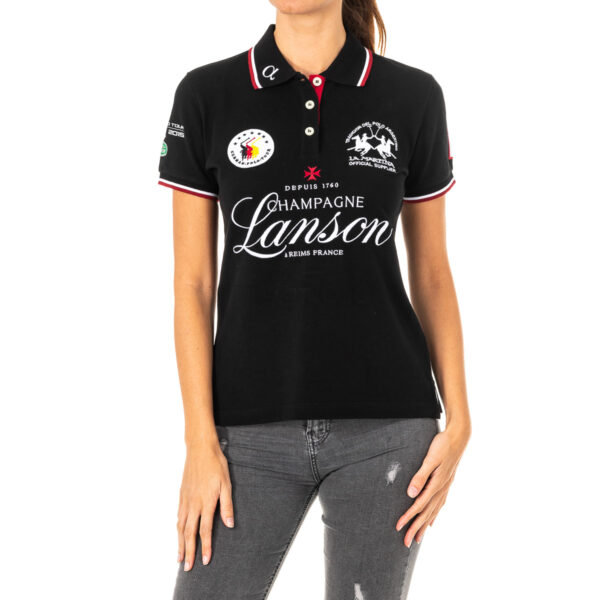 Polo da donna a maniche corte con collo a revers 2WP160
