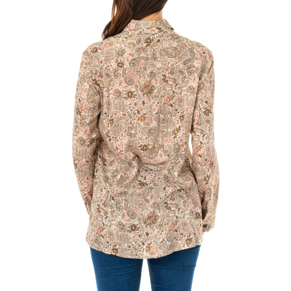 Camicia da donna a maniche lunghe con collo a revers KWC002