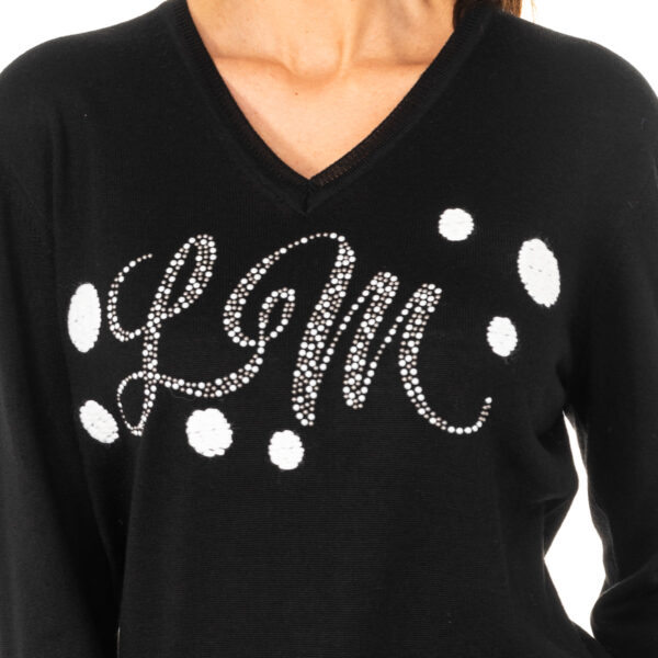 Maglione da donna scollo a V a maniche lunghe KWS301