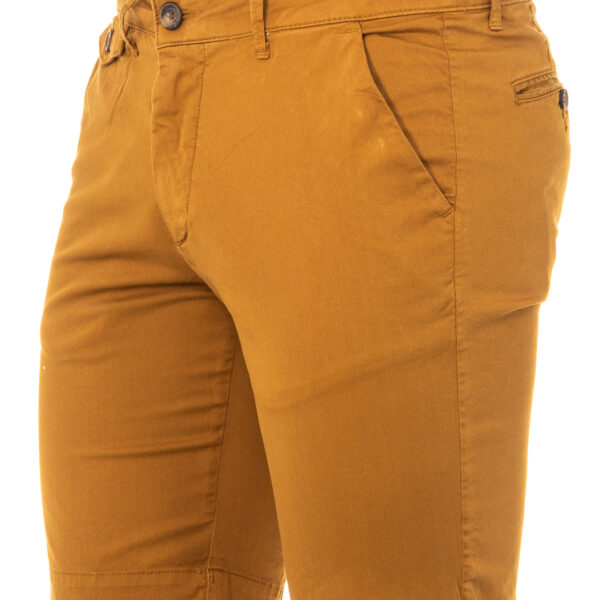 Bermuda con pantalone dritto basso con taglio e passanti per cintura LMB008 uomo
