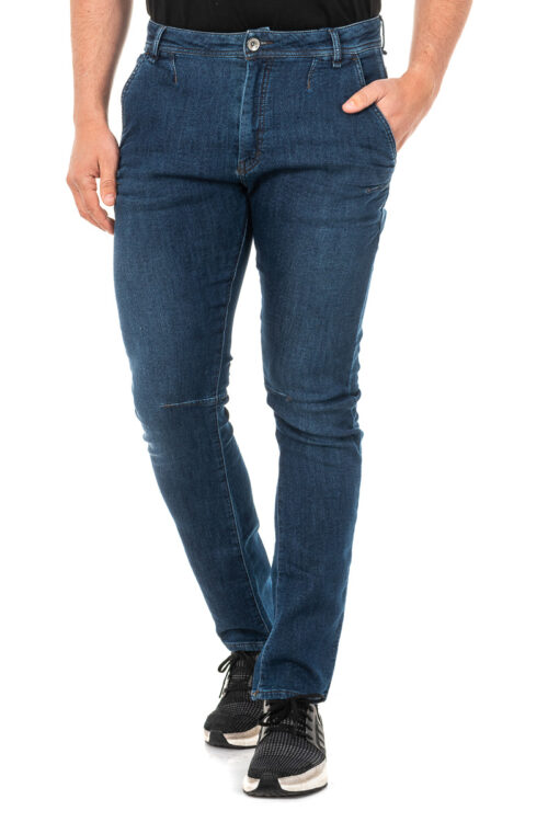 Pantaloni lunghi da uomo in denim con orli a taglio dritto JMT010