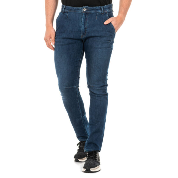 Pantaloni lunghi da uomo in denim con orli a taglio dritto JMT010