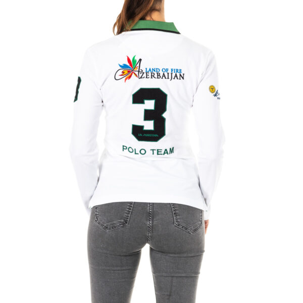 Polo da donna a maniche lunghe con collo a revers 2WPH31