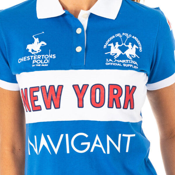 Polo da donna a maniche corte con collo a revers 2WPG84