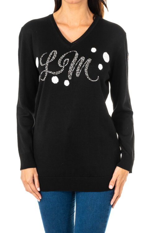 Maglione da donna scollo a V a maniche lunghe KWS301