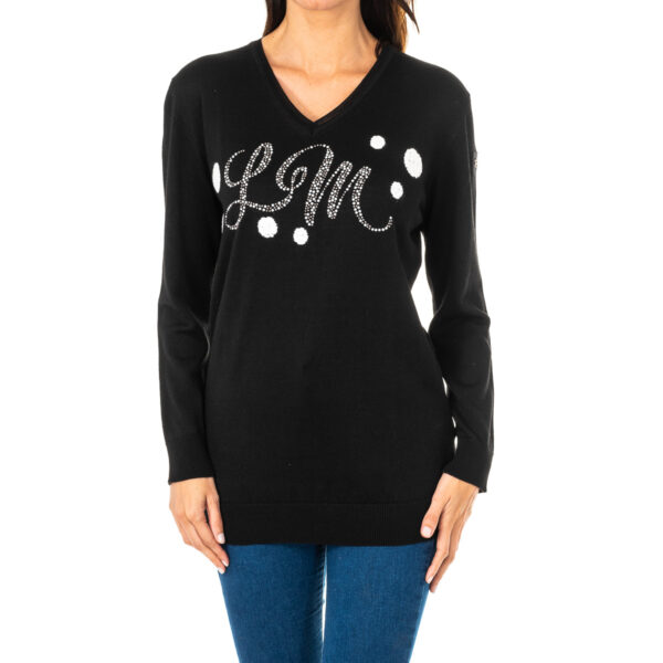 Maglione da donna scollo a V a maniche lunghe KWS301