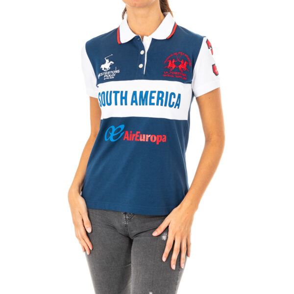 Polo da donna a maniche corte con collo a revers 2WP165