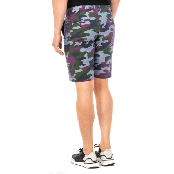 Bermuda con pantalone dritto basso con taglio e passanti per cintura LMB007 uomo