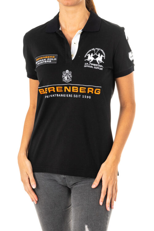 Polo da donna a maniche corte con collo a revers 2WP202