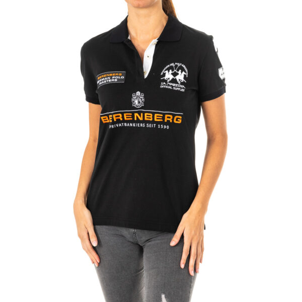 Polo da donna a maniche corte con collo a revers 2WP202