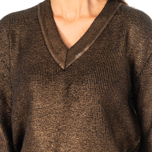 Maglia da donna scollo a V manica lunga KWS005