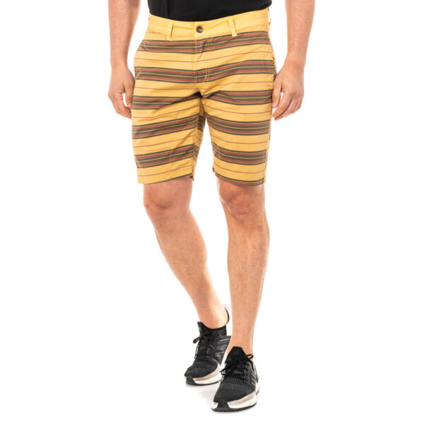 Bermuda con pantalone dritto basso con taglio e passanti per cintura LMBG01 uomo
