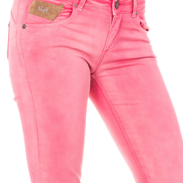 Pantalone elasticizzato con basso con taglio skinny HWT010 donna