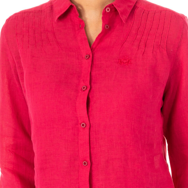 Camicia donna collo rever manica lunga LWC006