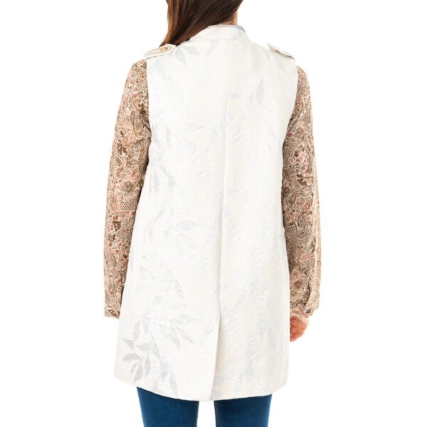 Gilet effetto lucido con chiusura con gancetti JWJG02 donna