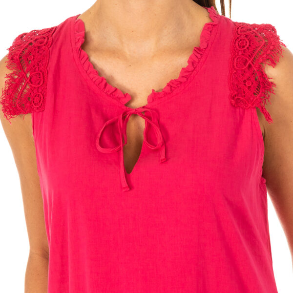 Abito smanicato con collo chiuso LWD007 donna