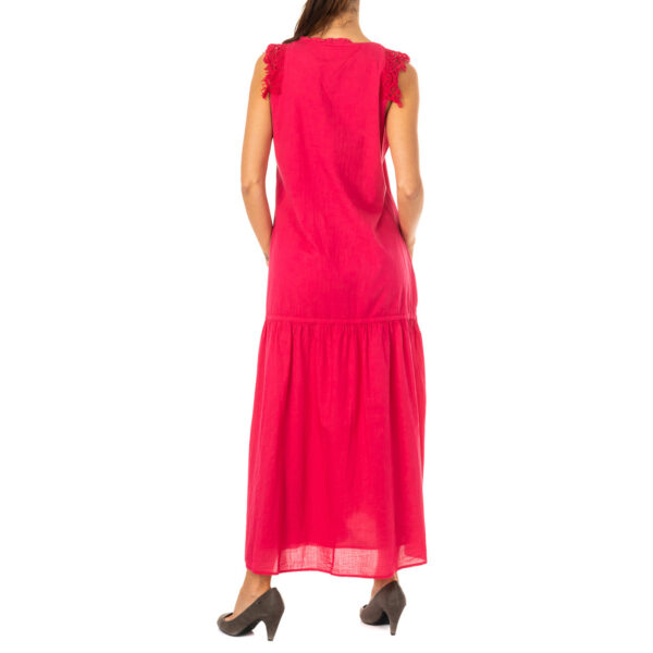 Abito smanicato con collo chiuso LWD007 donna