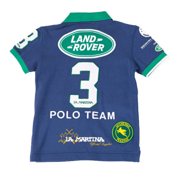 Polo da ragazzo a maniche corte con collo a revers a contrasto 2KP027