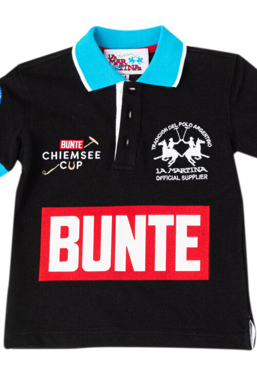 Polo da ragazzo a maniche corte con collo a revers a contrasto 2KP049
