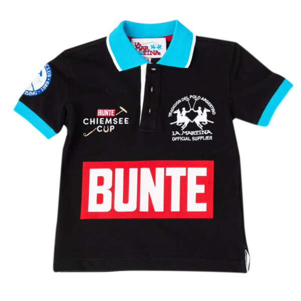 Polo da ragazzo a maniche corte con collo a revers a contrasto 2KP049