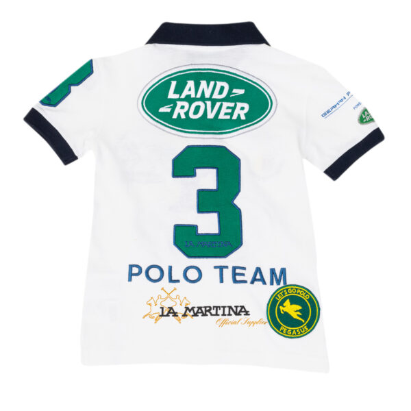 Polo da ragazzo a maniche corte con collo a revers a contrasto 2KP027