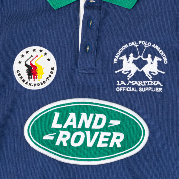 Polo da ragazzo a maniche corte con collo a revers a contrasto 2KP027