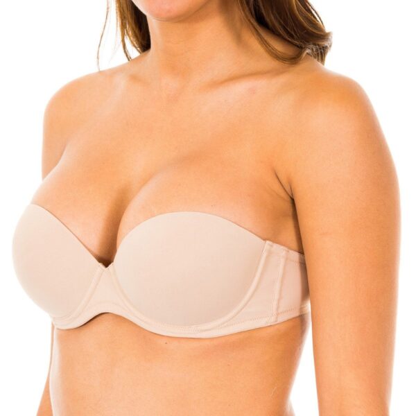 Reggiseno senza spalline da donna con imbottitura e ferretto F2660E