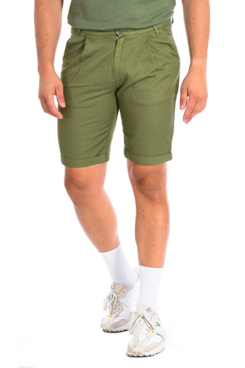Bermuda con orlo a taglio dritto TMB004-TL121 da uomo