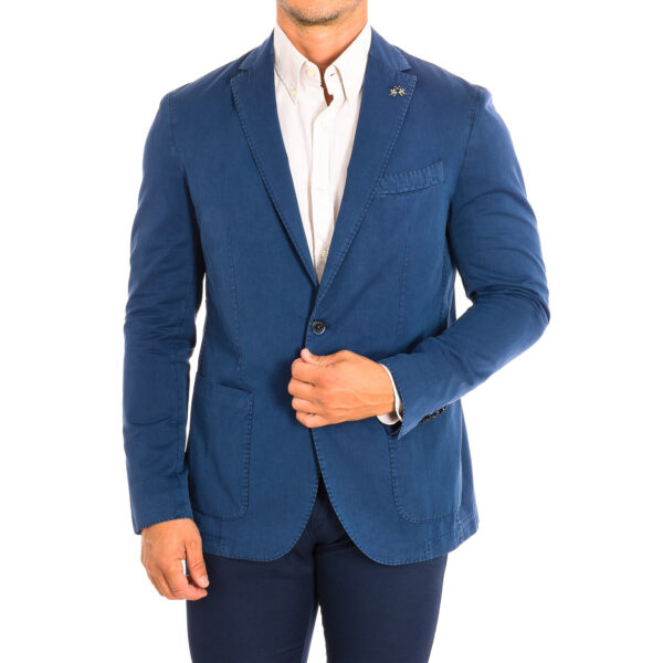 Blazer da uomo a maniche lunghe con collo a revers LMJA01-TW250
