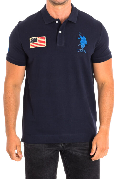 JARE Polo a maniche corte con colletto a contrasto 64777 Uomo
