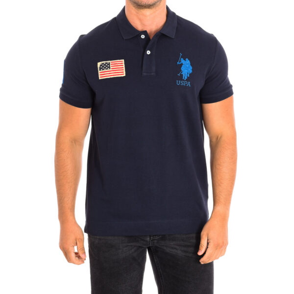 JARE Polo a maniche corte con colletto a contrasto 64777 Uomo