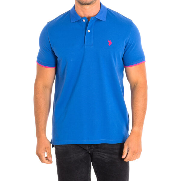 LORN Polo a maniche corte con colletto a contrasto 62235 Uomo