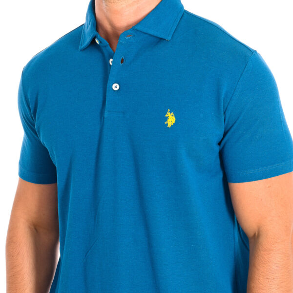 Polo a maniche corte ART Contrast Lapel Collar 61462 Uomo