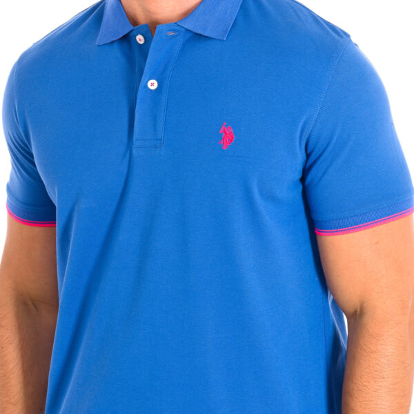 LORN Polo a maniche corte con colletto a contrasto 62235 Uomo