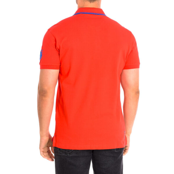 Polo a maniche corte BUST con colletto a contrasto 61677 da uomo