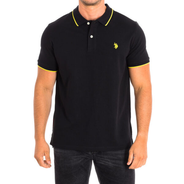 Polo a maniche corte KORY con colletto a contrasto 64782 da uomo