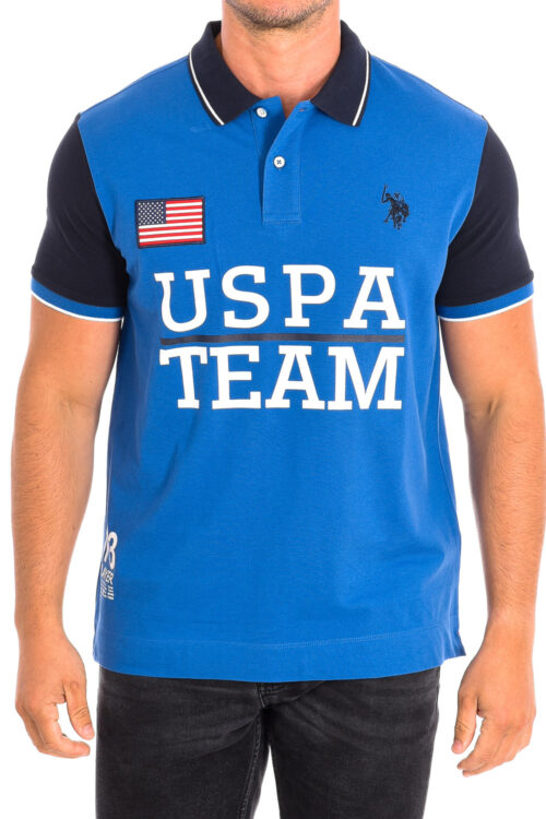 PROS Polo a maniche corte con colletto a contrasto 61429 Uomo