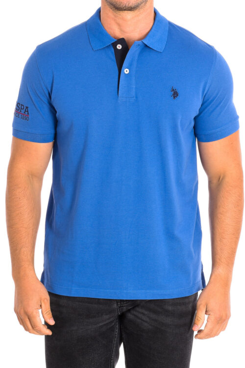 FOST Polo a maniche corte con colletto a contrasto 64783 Uomo