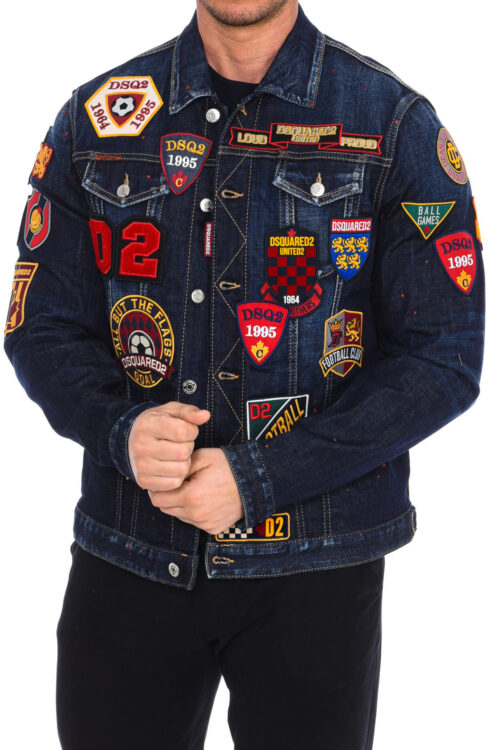 Toppe per giacca in denim da uomo S74AM1079-S30664