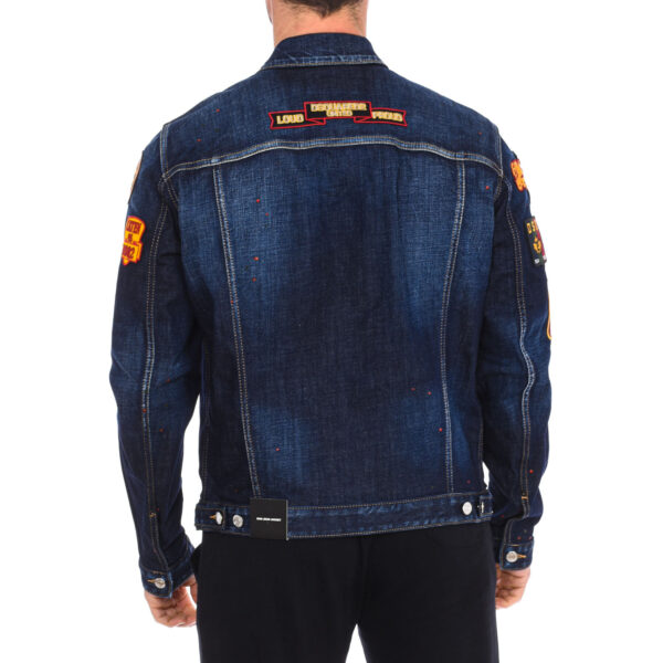 Toppe per giacca in denim da uomo S74AM1079-S30664