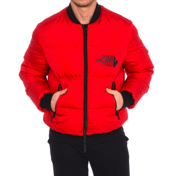 Giacca imbottita con collo rotondo da uomo S74AM1088-S53140