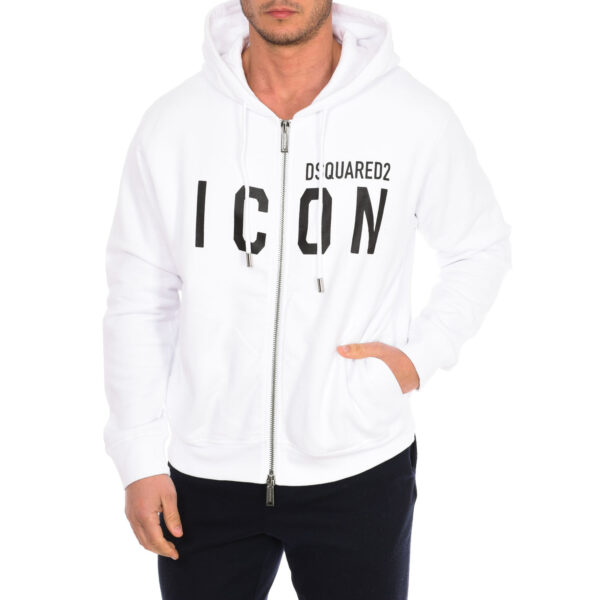 Felpa con cappuccio e zip da uomo S79HG0002-S25042