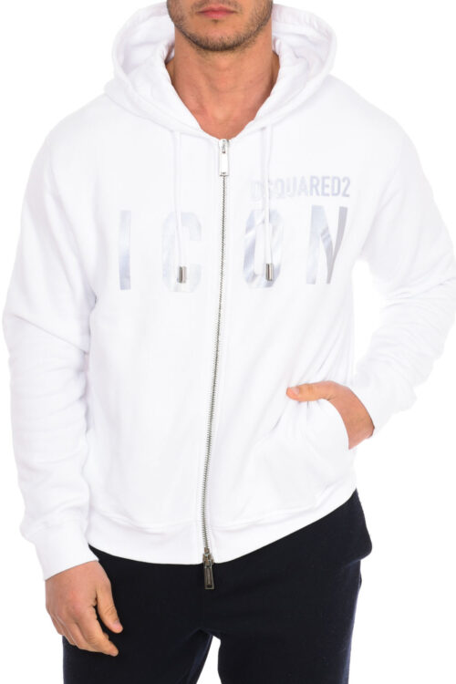 Felpa con cappuccio e zip da uomo S79HG0003-S25042