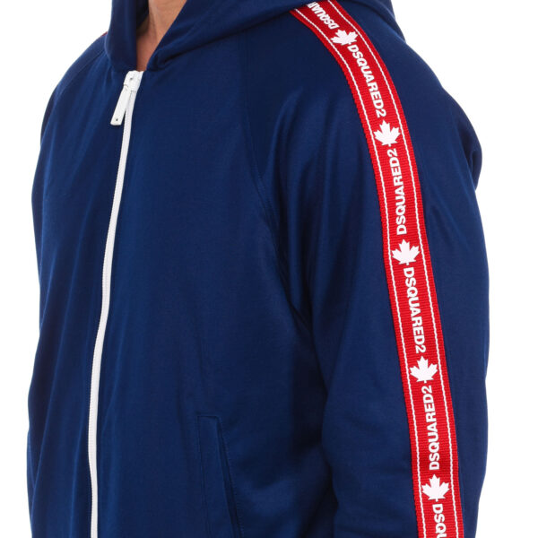 Felpa sportiva con cappuccio e cerniera da uomo S74HG0103-S23686