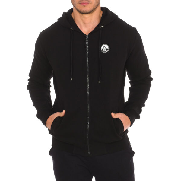 Felpa con cappuccio con zip 902416T da uomo
