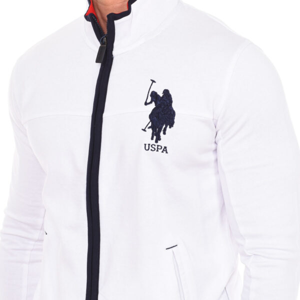 Felpa con zip 61695 uomo