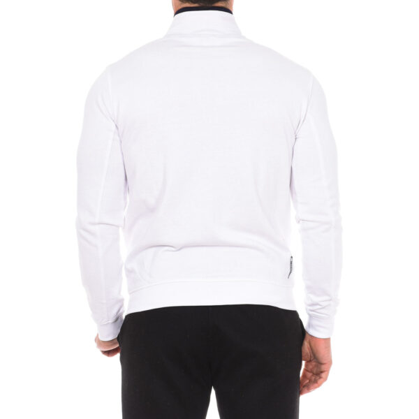 Felpa con zip 61695 uomo