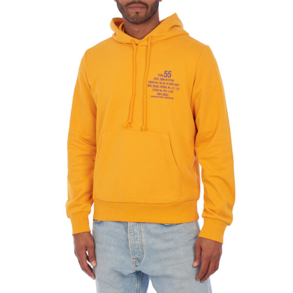 Felpa con cappuccio con stampa A06500-00HAYT uomo