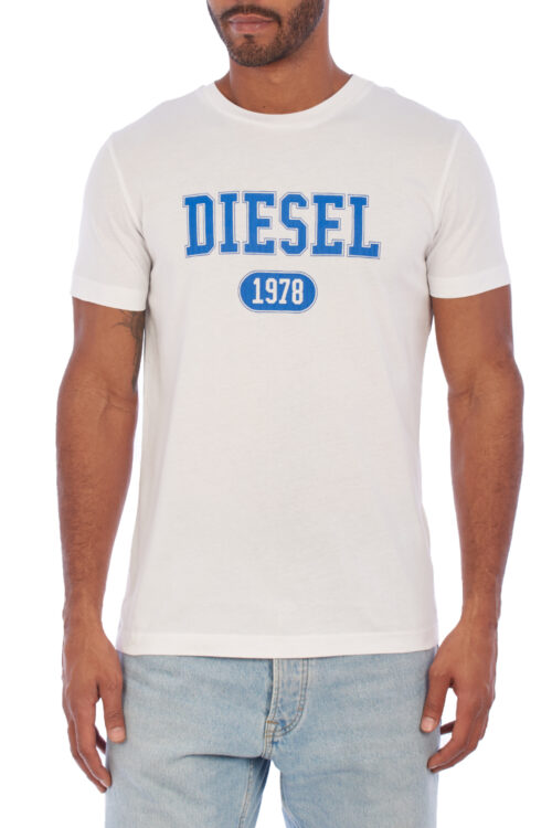 T-shirt stampata da uomo a maniche corte A03824-40GRAI