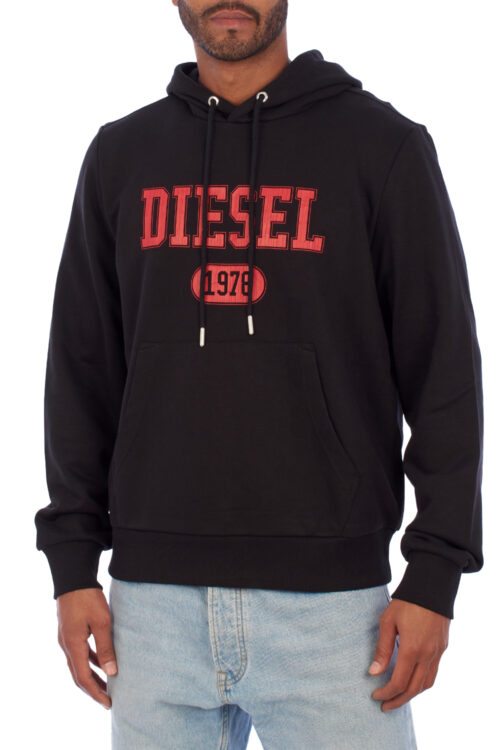 Felpa con cappuccio con stampa logo A03826-60HAYT uomo